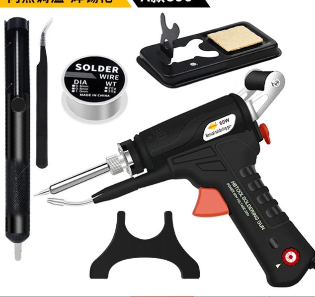 Handheld Manual Soldering Gun with Internal Heating